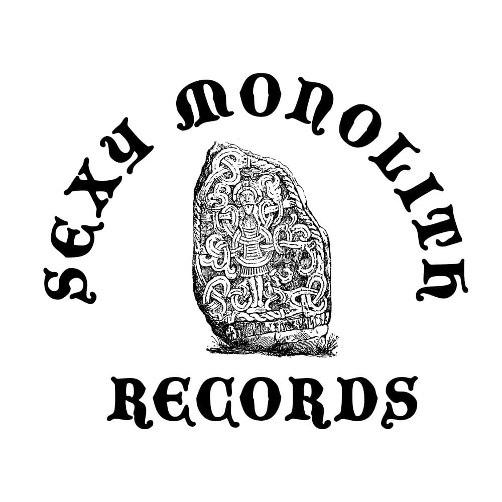 Sexy Monolith Records Logo: A Monolith surrounded with the text Sexy Monolith Records